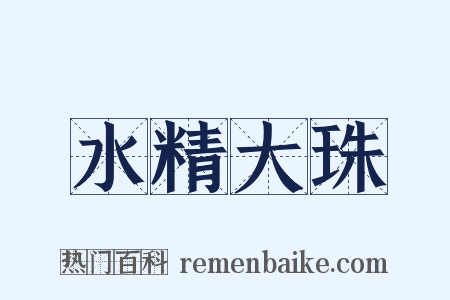 水精大珠是什么意思的图片